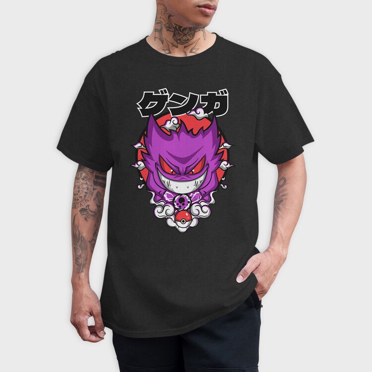 Menacing Gengar Pokemon, Tricou Barbati (Unisex)