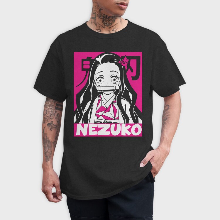 Nezuko Silhouette, Tricou Barbati (Unisex)