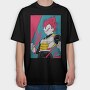 Super Saiyan Red, Tricou Oversize Barbati (Unisex)