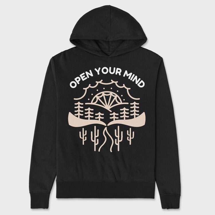 Open Your Mind, Hanorac Oversize Barbati (Unisex)