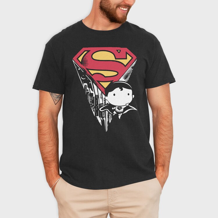 Superman Distressed, Tricou Barbati (Unisex)