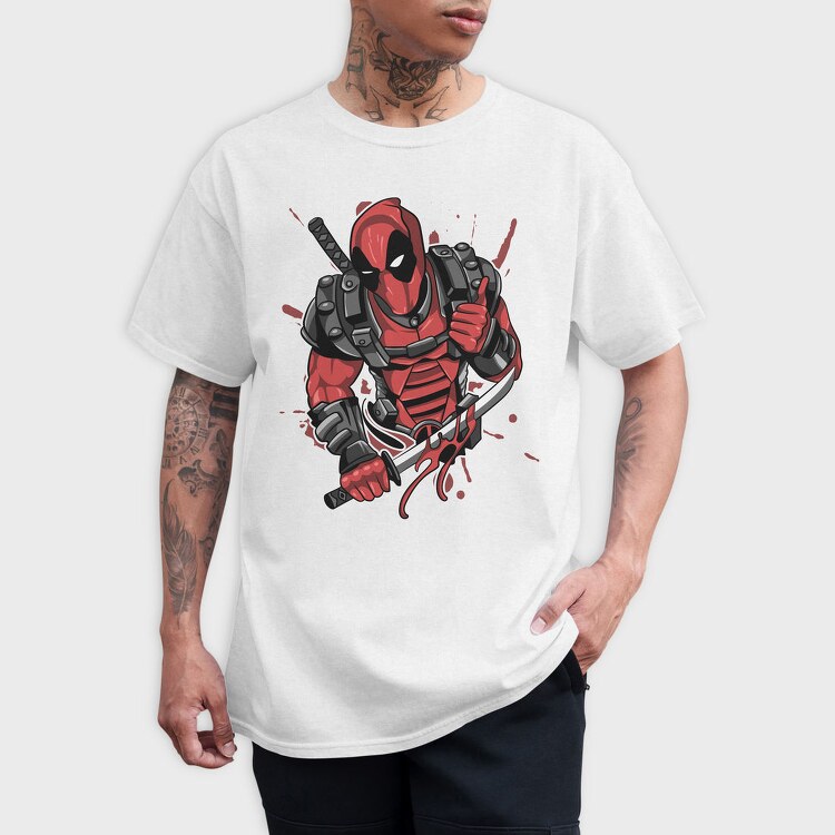 Deadpool Blood Bath, Tricou Barbati (Unisex)