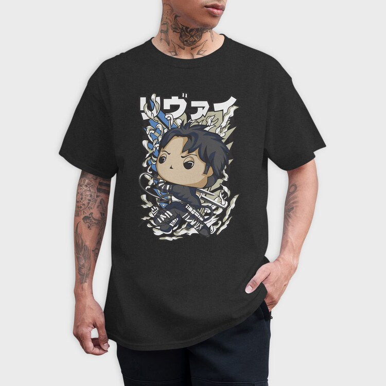 Funko Anime Attack on Titan, Tricou Barbati (Unisex)