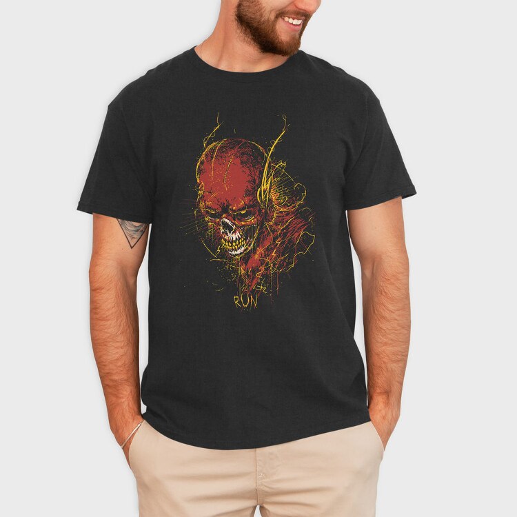 Runaway Skull, Tricou Barbati (Unisex)