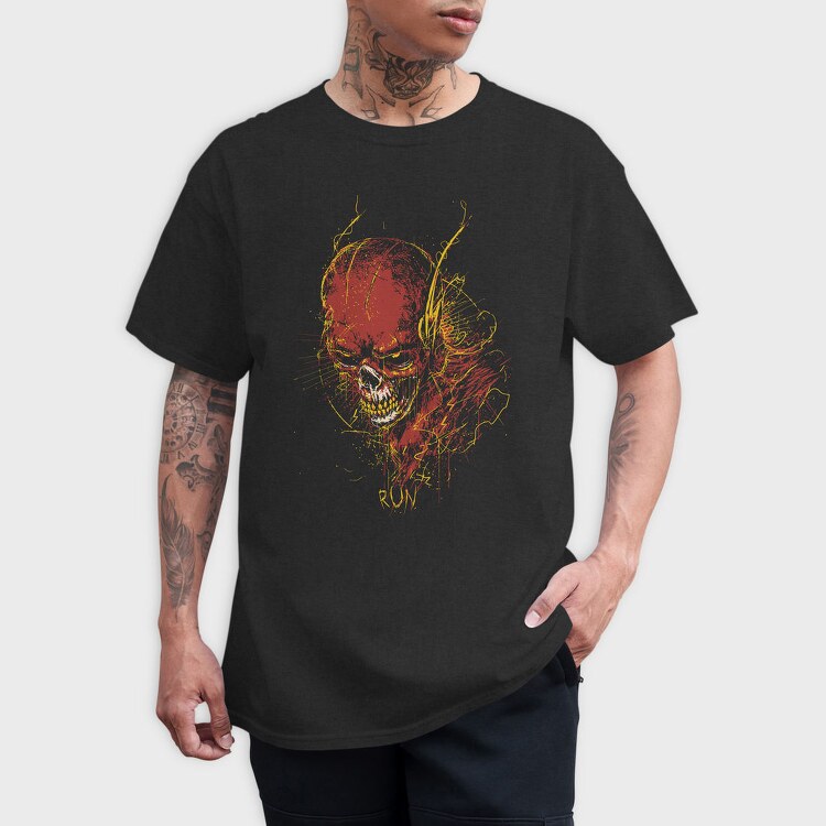 Runaway Skull, Tricou Barbati (Unisex)