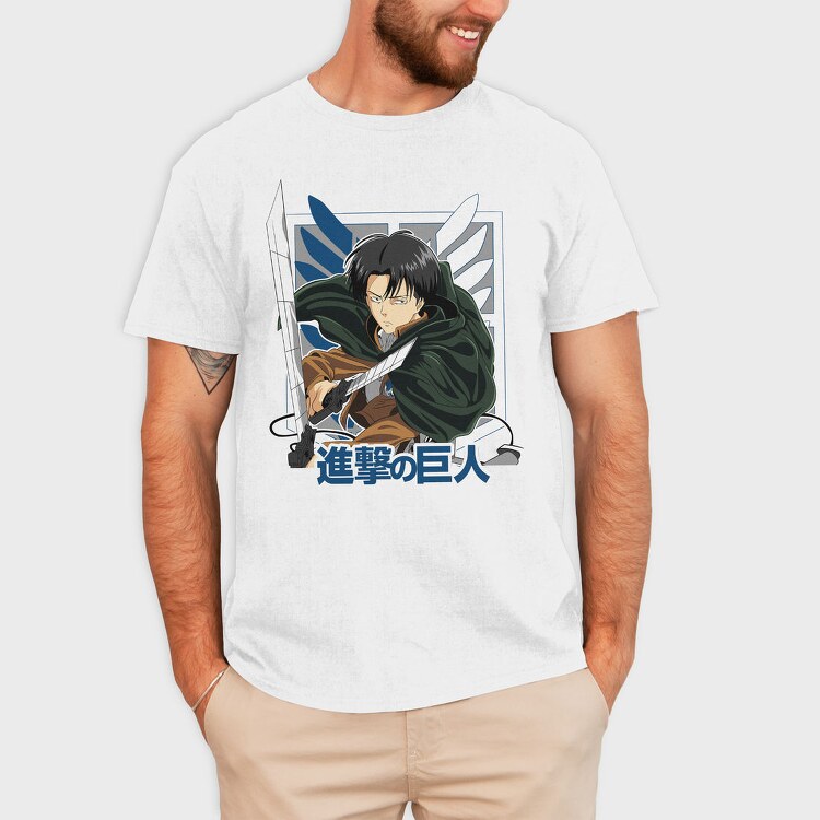 Attack On Titan Eren, Tricou Barbati (Unisex)