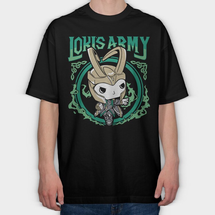 Lokis Army, Tricou Oversize Barbati (Unisex)