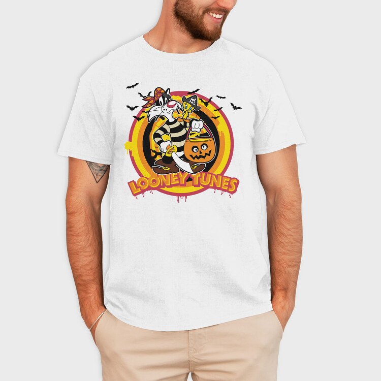 Looney Halloween Tunes 1, Tricou Barbati (Unisex)