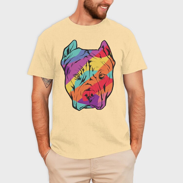 Color Pitbull, Tricou Barbati (Unisex)