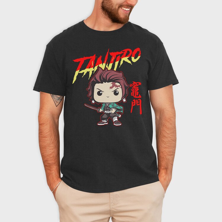 Funko Anime Demon Slayer Tanjiro, Tricou Barbati (Unisex)