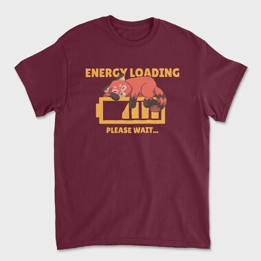 Tricou Barbati (Unisex), Red Panda Energy Loading