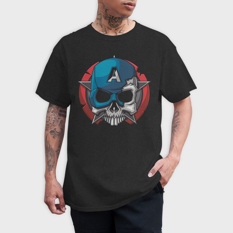 Avengers Skull, Tricou Barbati (Unisex)