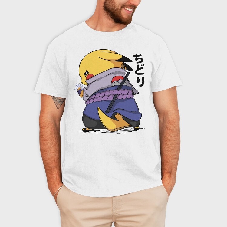 Pikachu Chidori, Tricou Barbati (Unisex)