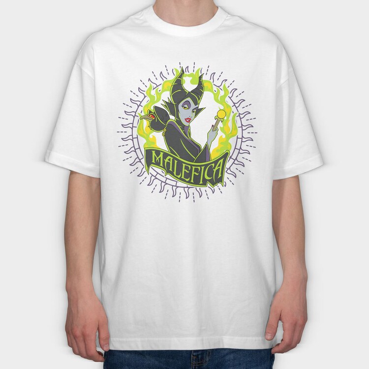 Maleficent Flame, Tricou Oversize Barbati (Unisex)