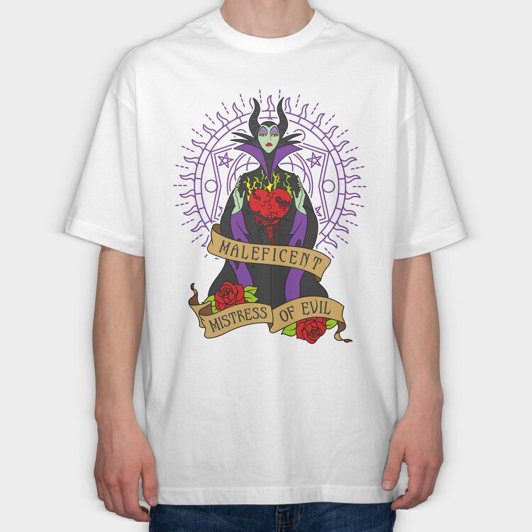Maleficent Heart Of Evil, Tricou Oversize Barbati (Unisex)