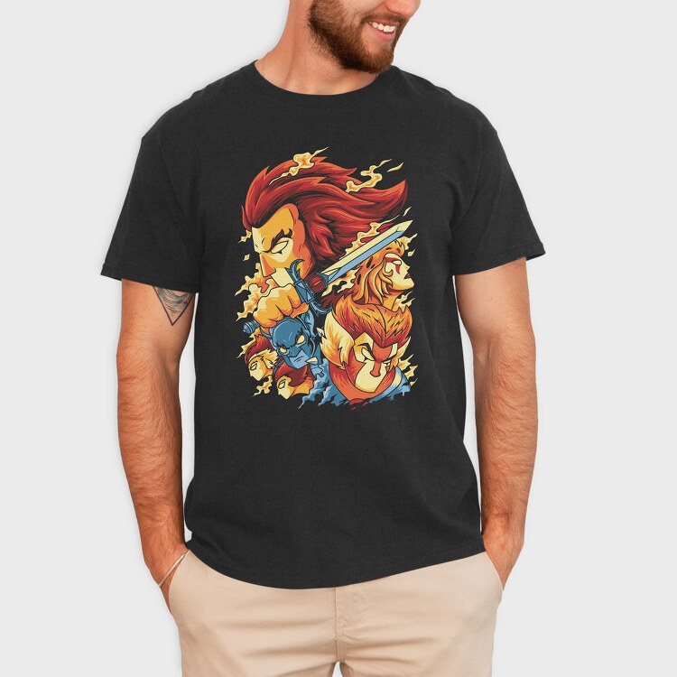 Flame Warrior, Tricou Barbati (Unisex)
