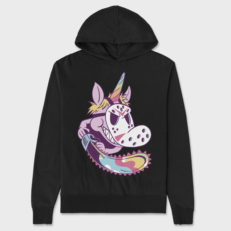 Unicorn Halloween, Hanorac Oversize Barbati (Unisex)