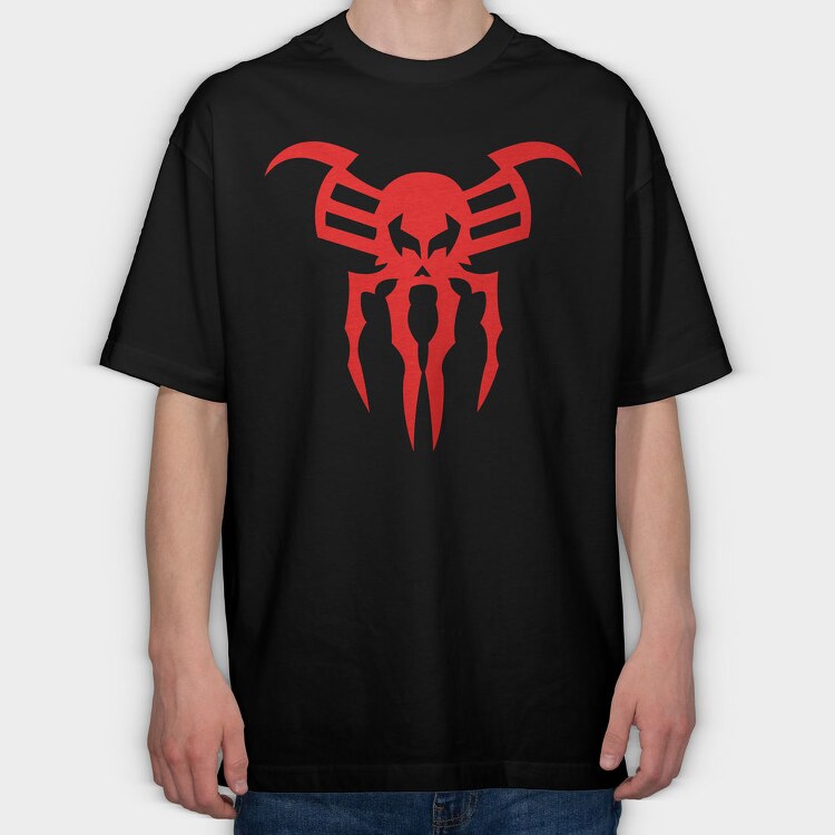 Spiderman Symbiote Mask, Tricou Oversize Barbati (Unisex)