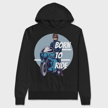 Born to Ride, Hanorac Oversize Barbati (Unisex)