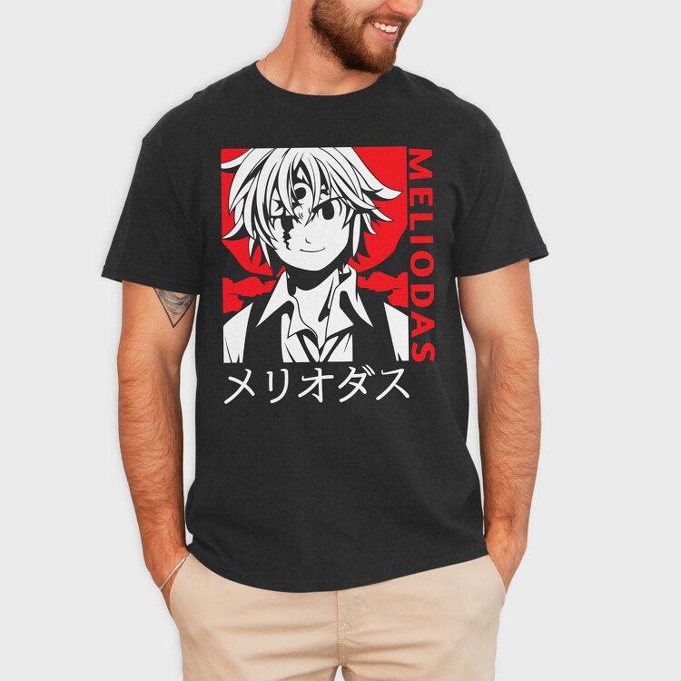 Meliodas Red Dragon, Tricou Barbati (Unisex)