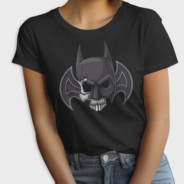Batman Skull Emblem, Tricou Femei