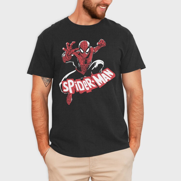 Spiderman Web Crawl, Tricou Barbati (Unisex)