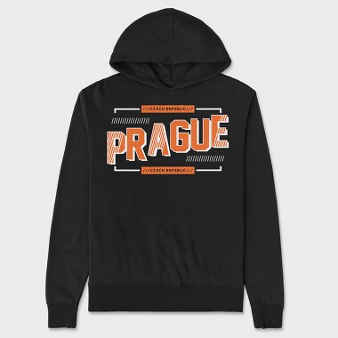 Prague, Hanorac Oversize Barbati (Unisex)