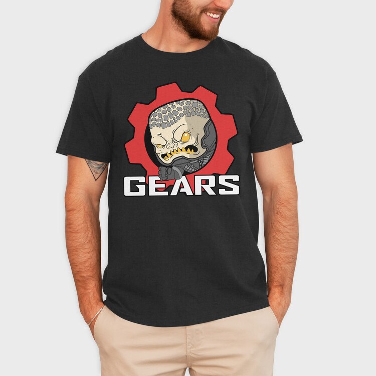 Gears Of War Skull, Tricou Barbati (Unisex)