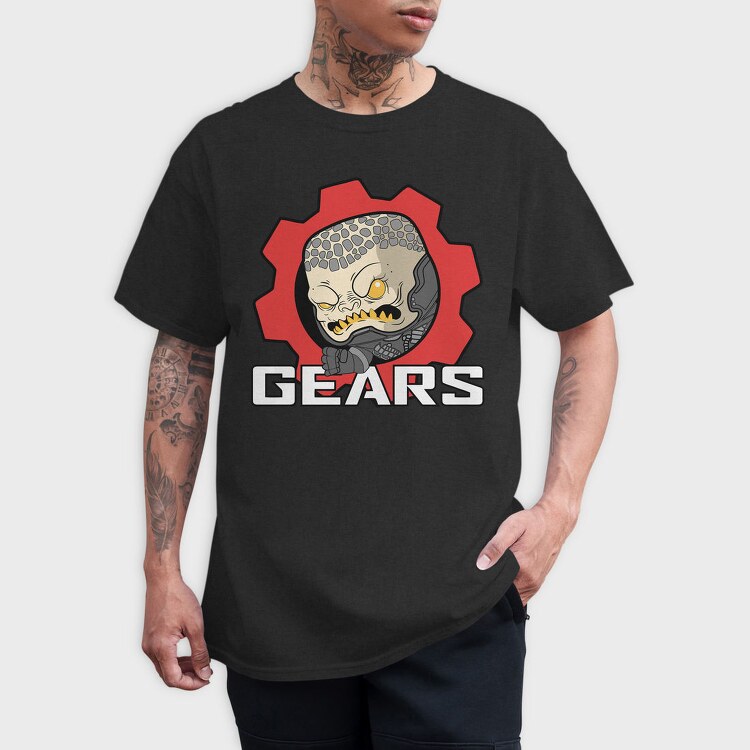 Gears Of War Skull, Tricou Barbati (Unisex)