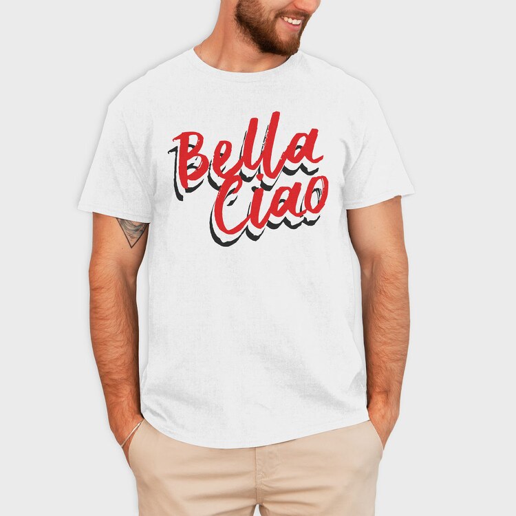 Bella Ciao Red, Tricou Barbati (Unisex)