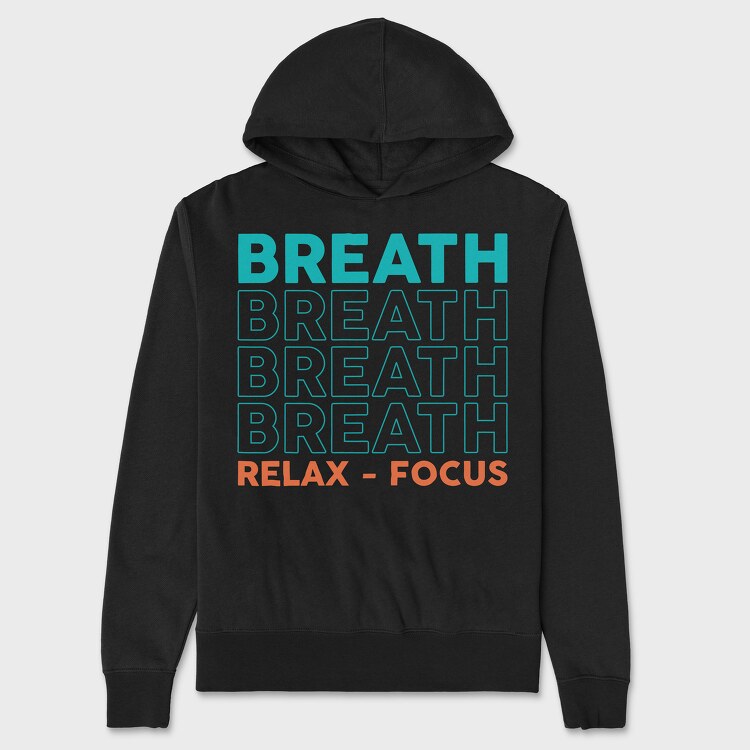 Breath Relax Focus, Hanorac Oversize Barbati (Unisex)