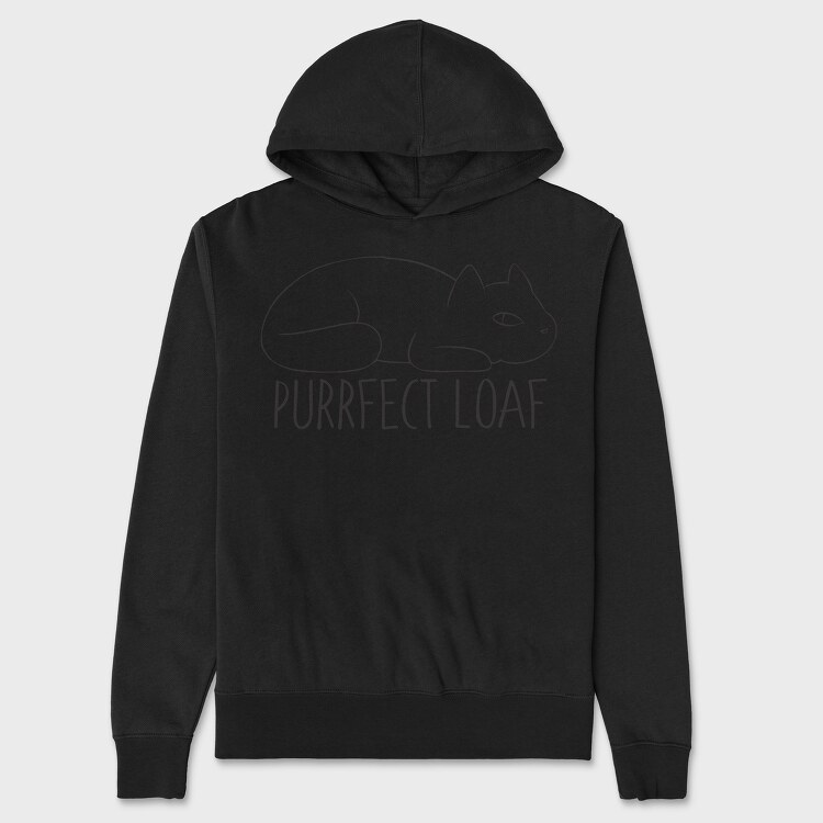 Purrfect Loaf, Hanorac Oversize Barbati (Unisex)