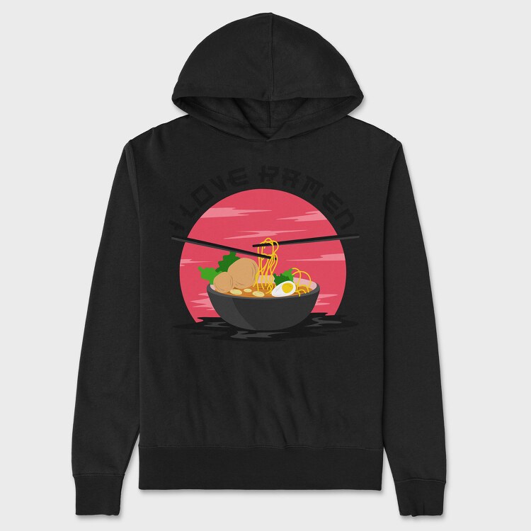 I Love Ramen, Hanorac Oversize Barbati (Unisex)