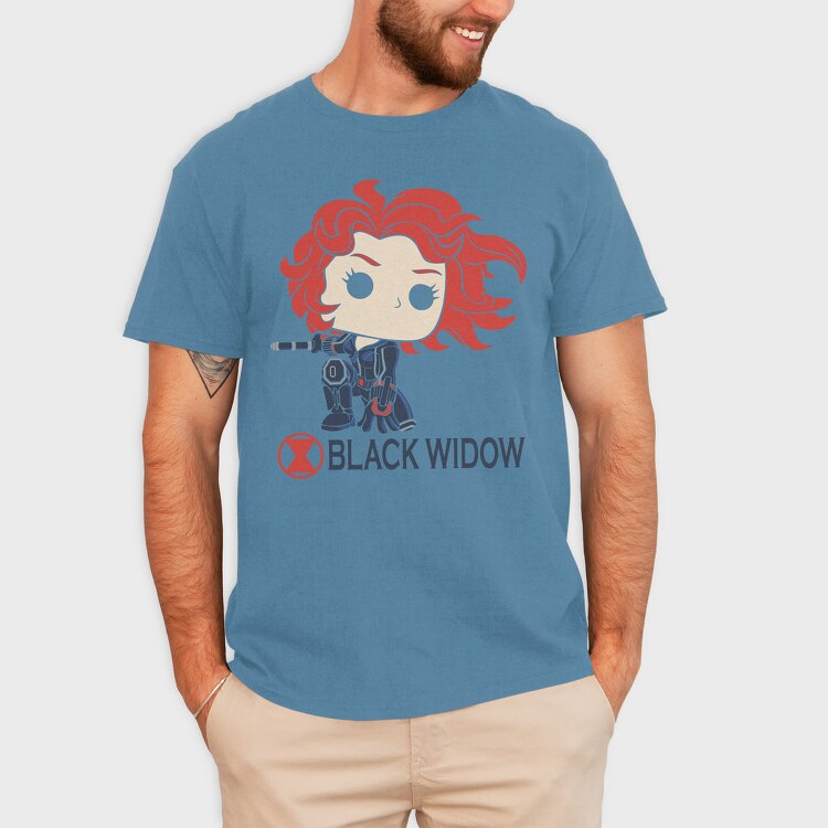 Black Widow Pop, Tricou Barbati (Unisex)