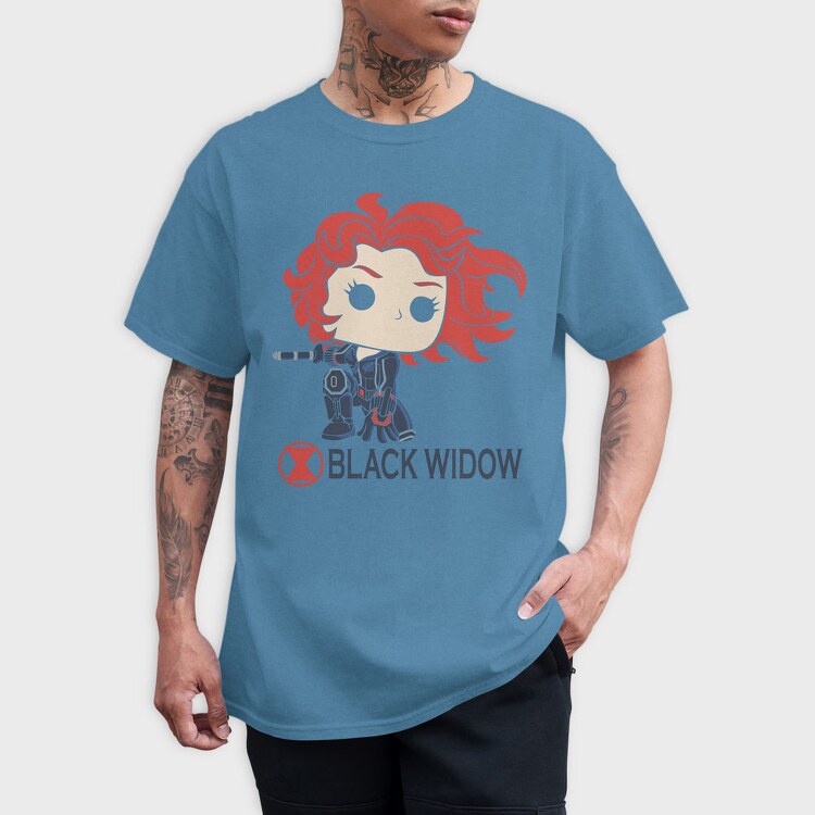 Black Widow Pop, Tricou Barbati (Unisex)