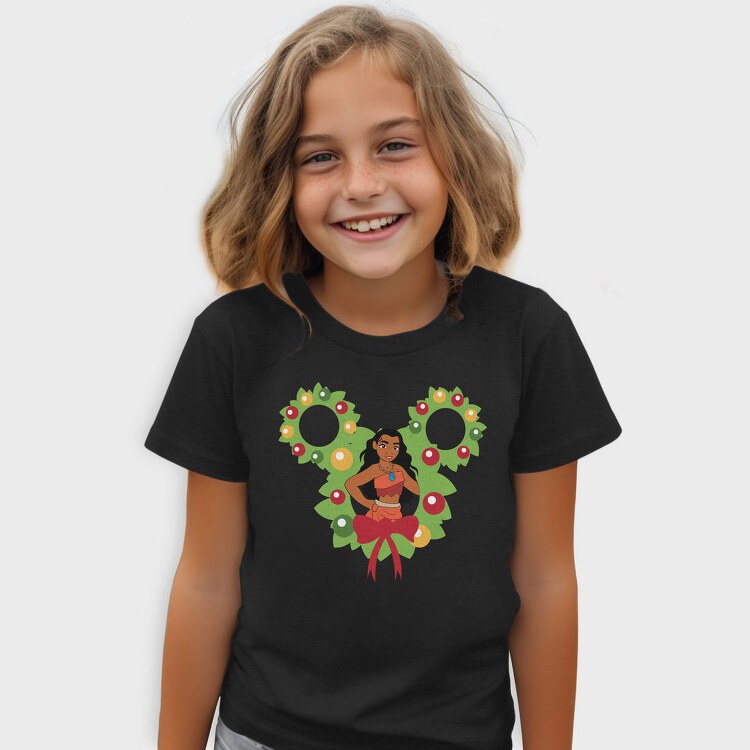 Moana Holiday Wreath, Tricou Copii