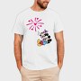 Mickey Minnie Fireworks, Tricou Barbati (Unisex)
