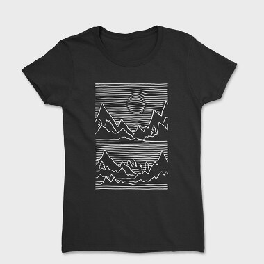 Tricou Femei, Mountains 3d