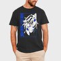 Blue Ink Drops, Tricou Barbati (Unisex)
