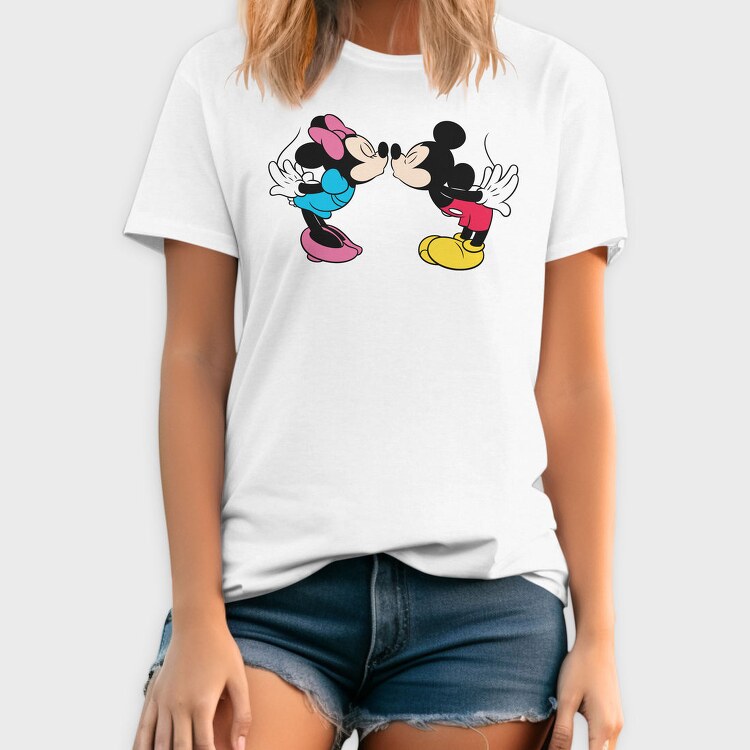 Mickey Minnie Kiss, Tricou Barbati (Unisex)