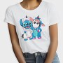 Stitch Unicorn Hoodie, Tricou Femei