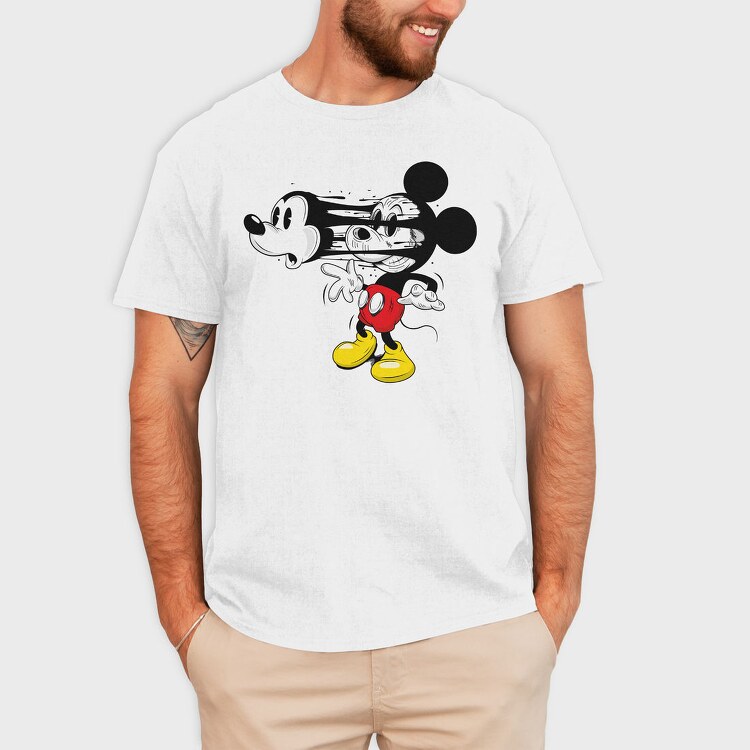 Mickey Mouse Splash, Tricou Barbati (Unisex)
