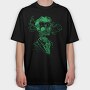 Skull Smoke Steampunk, Tricou Oversize Barbati (Unisex)