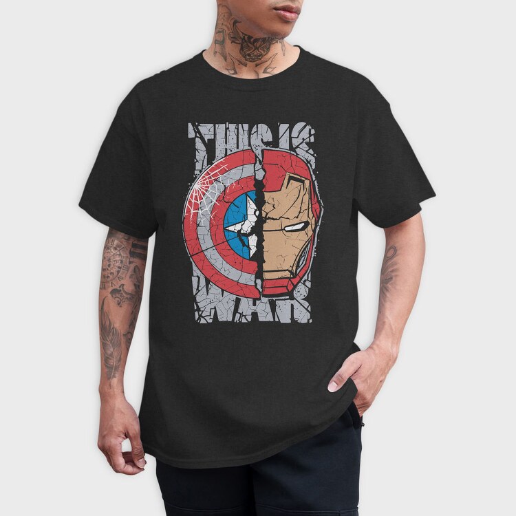 Captain America Shield 2, Tricou Barbati (Unisex)