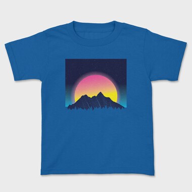 Tricou Copii, Neon Landscape