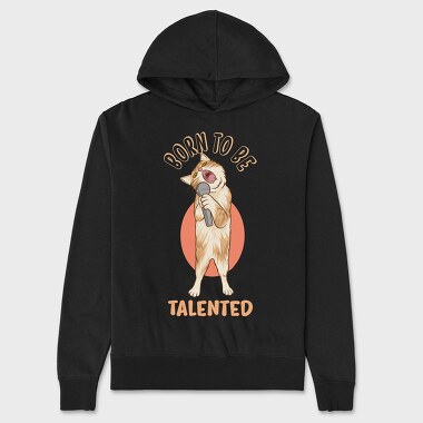 Born to Be Talented Cat, Hanorac Oversize Barbati (Unisex)