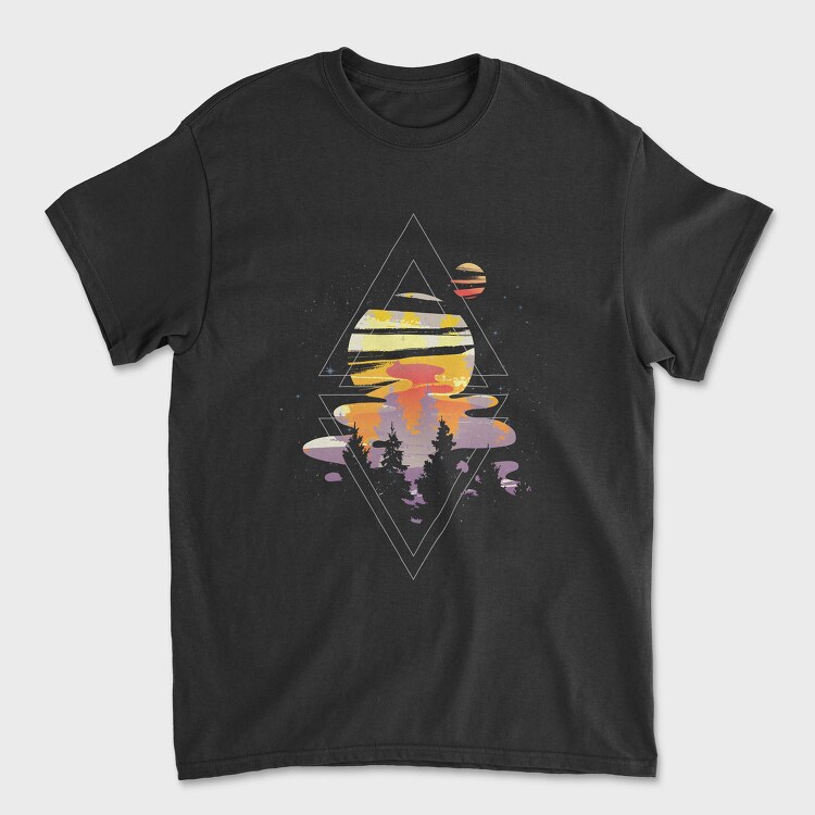 Galaxy Watercolor, Tricou Barbati (Unisex)