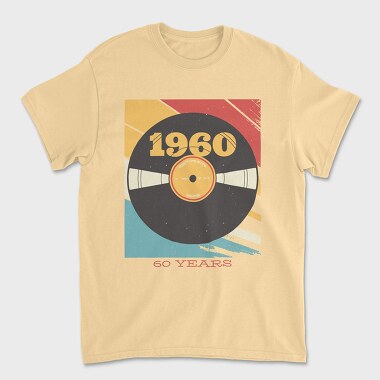 Tricou Barbati (Unisex), Vynil 60's