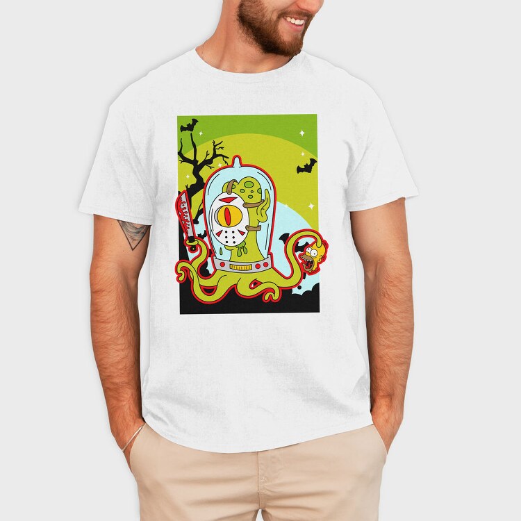 Octopus Horror, Tricou Barbati (Unisex)