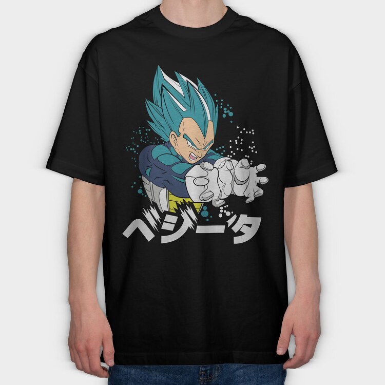 Super Saiyan Blue 1, Tricou Oversize Barbati (Unisex)